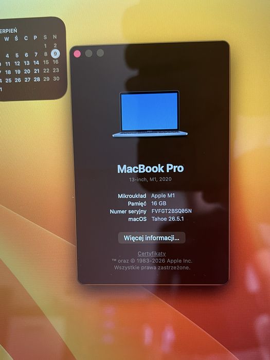 Macbook 2020 Pro m1 16gb