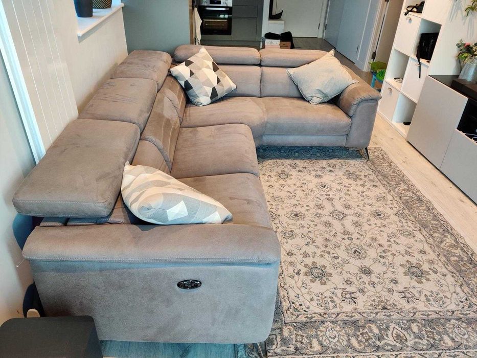 Sofa com Recliner Electrico comprado no UK