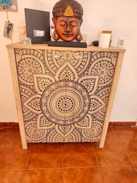 Sapateira / Aparador com Design Mandalas