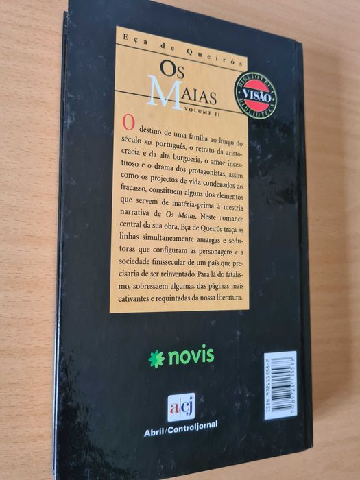 Livro "Os Maias", volume II, de Eça de Queirós