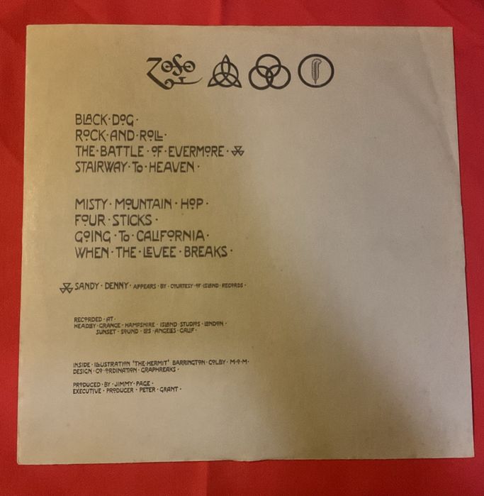 Led Zeppelin – Led Zeppelin IV (Untitled) | US Early Press 1972 (Monarch / Porky Cut)