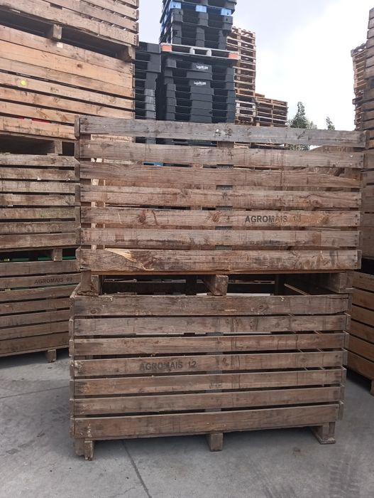 Palotes de madeira gigantes para batatas cebolas ou abóbora