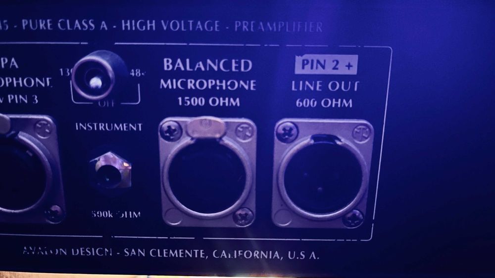 AVALON M5 Pure Class A High Voltage Preamplifier