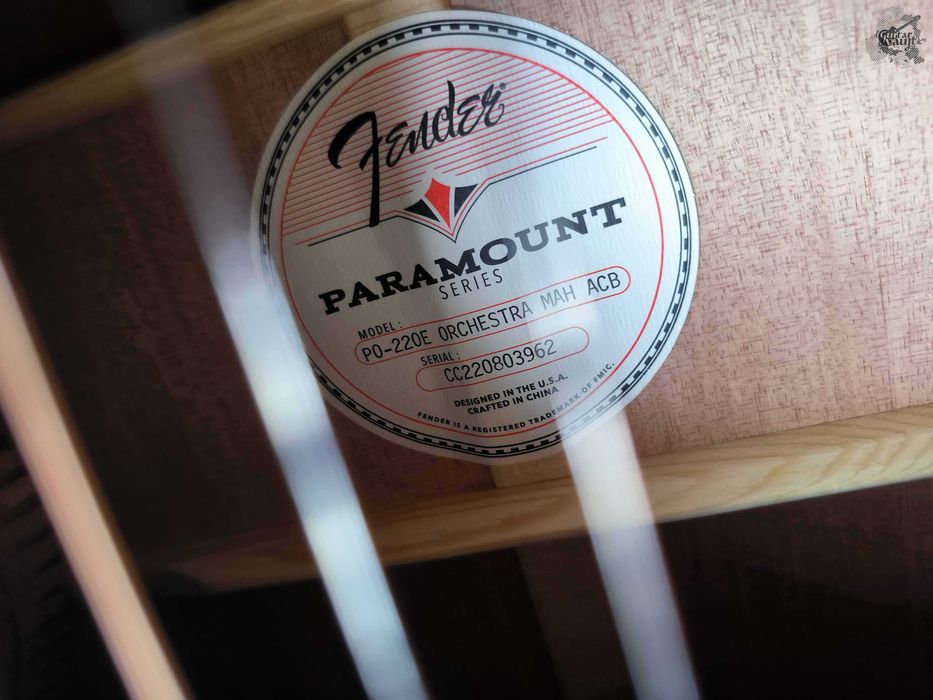 -25% Новий Fender® Paramount PO-220E Orchestra '2025 Aged Cognac Burst