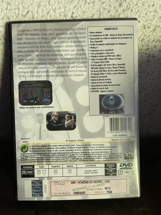 Dvd MIB homens de negro