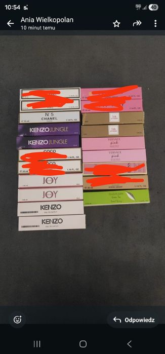 Perfumetki nowe różnych marek