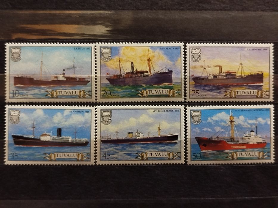 Znaczki Tuvalu 1984 marynistyka