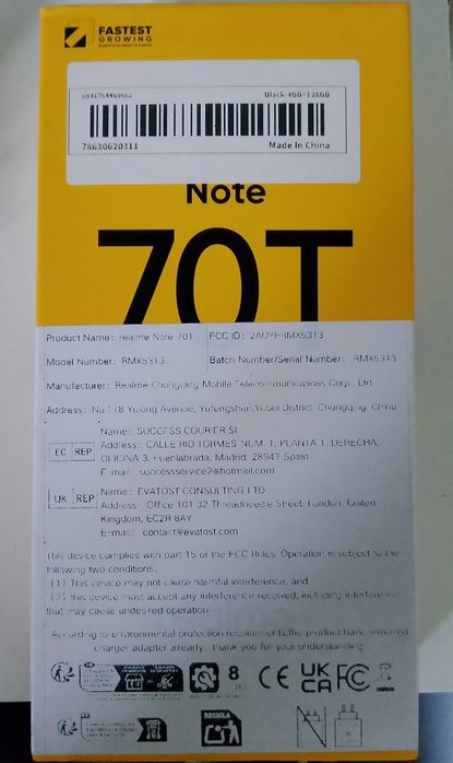 Realme Note 70T Nowy Nieotwierany