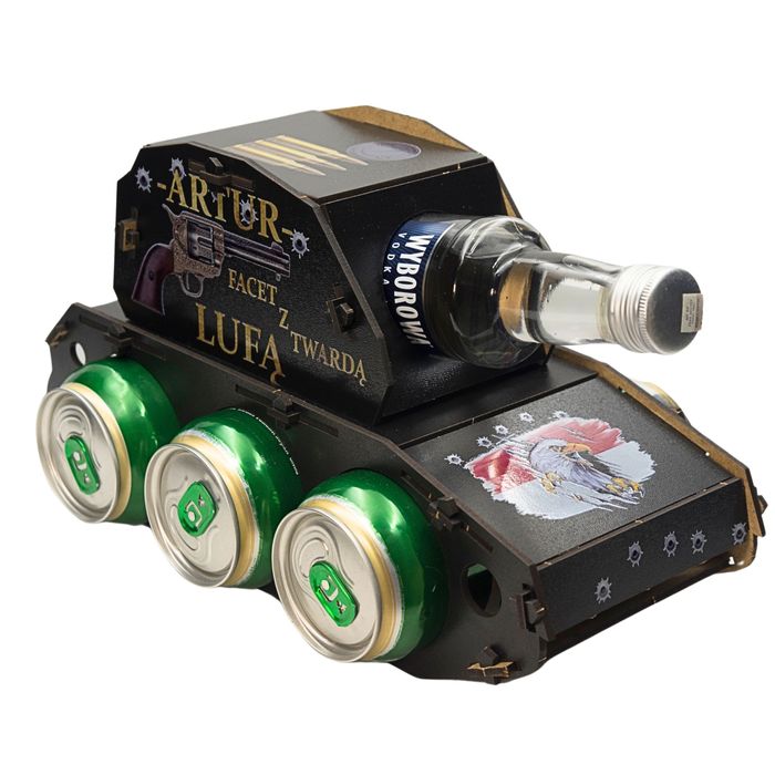 Czołg na piwo wódkę prezent na urodziny kawalerskie dla taty dziadka