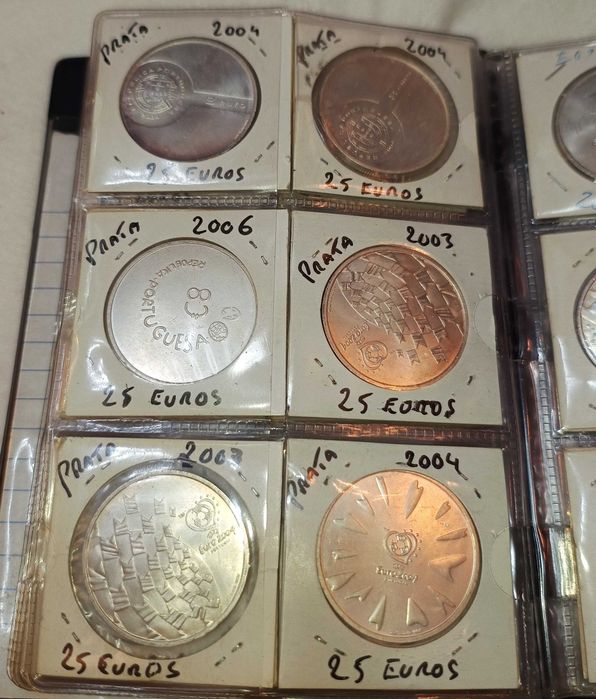 Moedas de Euro Prata