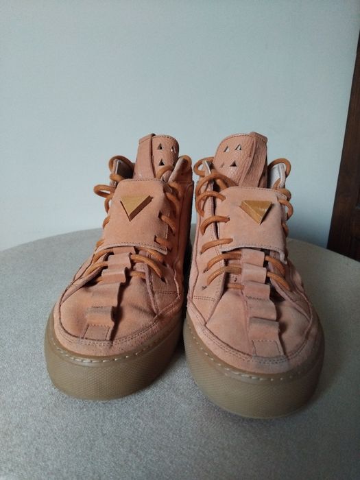 Sapatilhas patrick mohr k1x castanho/laranja