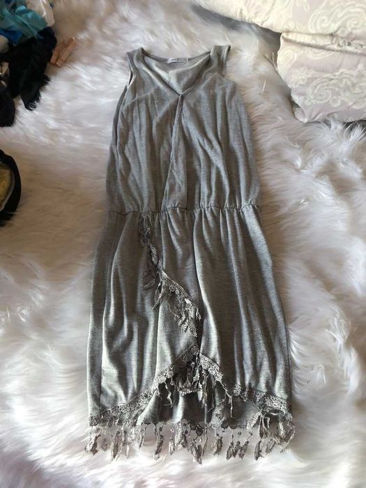 vestido cinzento tamanho m