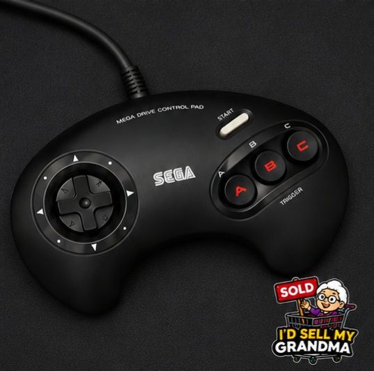 SEGA Mega Drive – 2 Comandos Originais 3 Botões