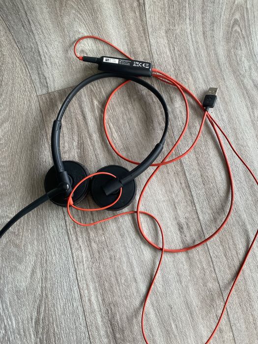 Słuchawki przewodowe plantronics z mikrofonem