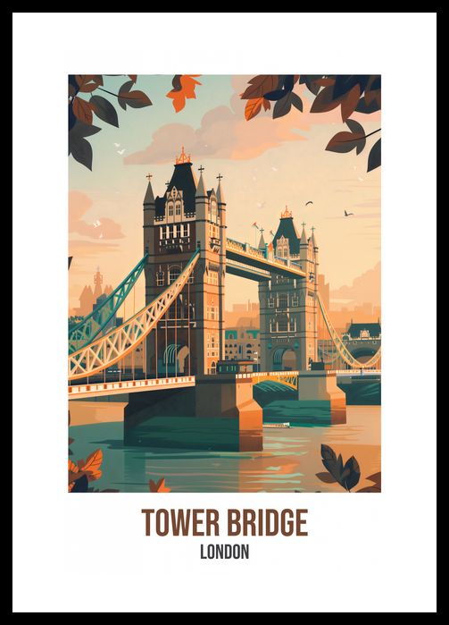Plakat 30x45cm Tower Bridge, London