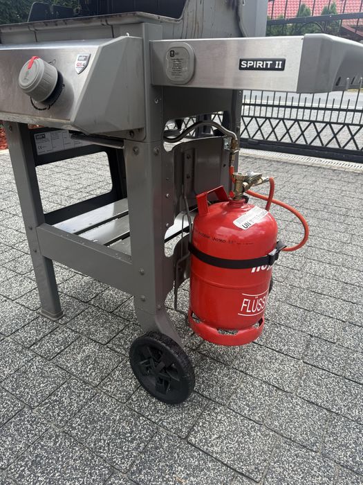 Grill weber spirit II gazowy, swietny stan! Zeliwny RUSZT GBS