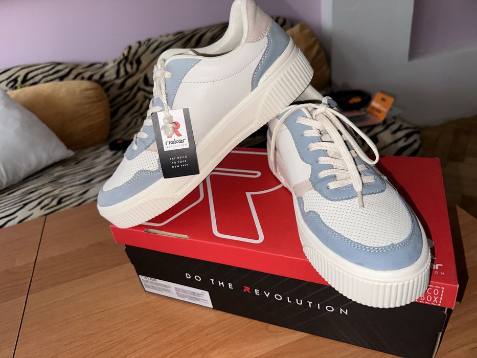 Женские кожание кроссовки Rieker оригинал 40