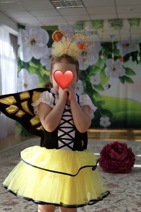 ний костюм для дівчинки Метелик Жовтий, зріст 116