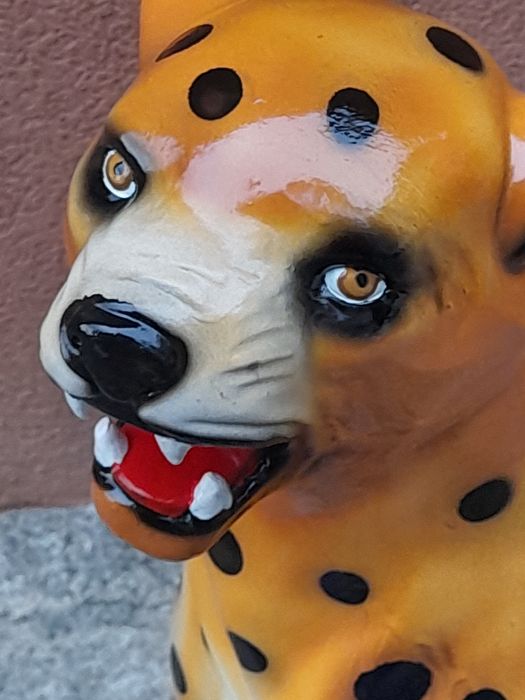 Leopardo de Louça, Onça, Pantera - Cerâmica Portuguesa - Dálmatas -TOP