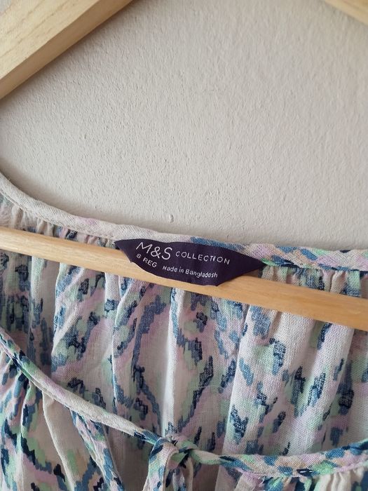 Marks & Spencer długa lniana sukienka