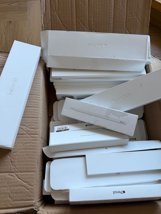 Pudełka Apple Watch Apple Pencil