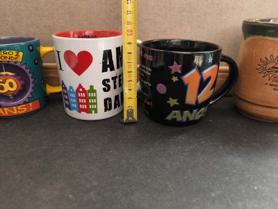 Conjunto de 4 canecas decorção