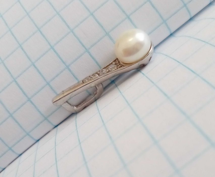 Кулон підвіска Срібло 925 проба, натуральна перлина