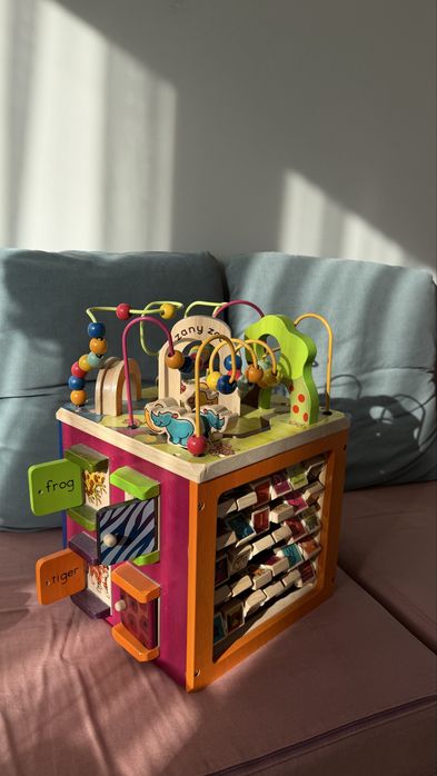 Бізікуб Battat Зоо-куб дерев'яний