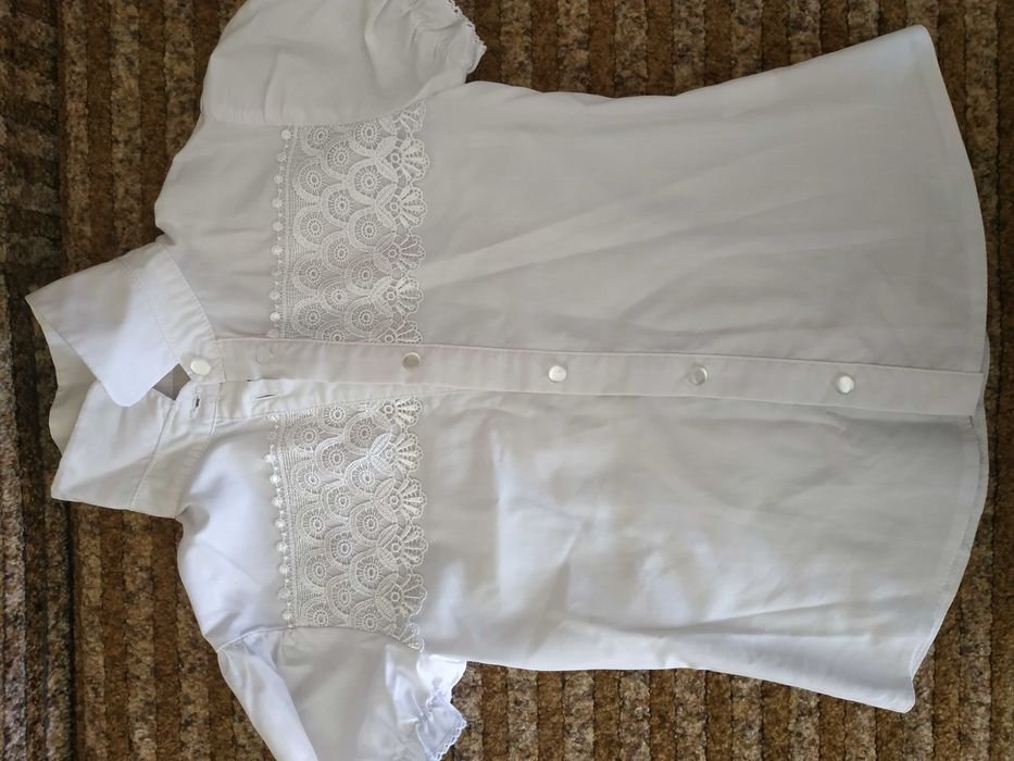 Блузка біла для дівчинки