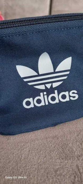 Nerka biodrowa Adidas Andicolor niebieska NOWA