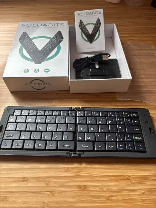 Teclado Bluetooth Dobrável Foldabits Preto