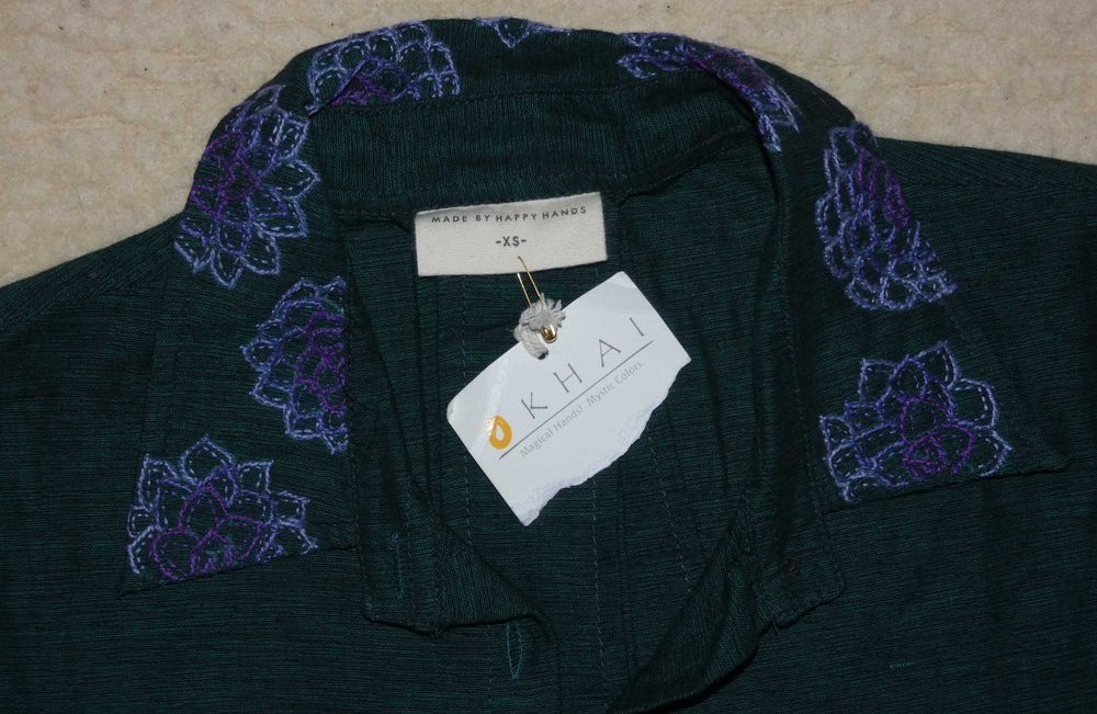 Платье Okhai (Индия). Ручная работа/Вышивка. Хлопок. Размер XS950