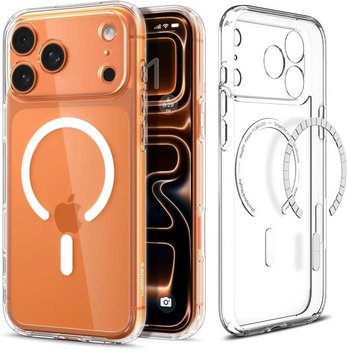 Чехол Spigen Ultra Hybrid MagFit для iPhone 17 Pro Max / iPhone 17 Pro Clear White