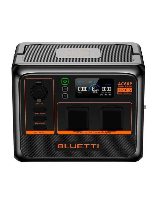 Зарядна станція Bluetti AC60P, 600 Вт, 504 Вт * год