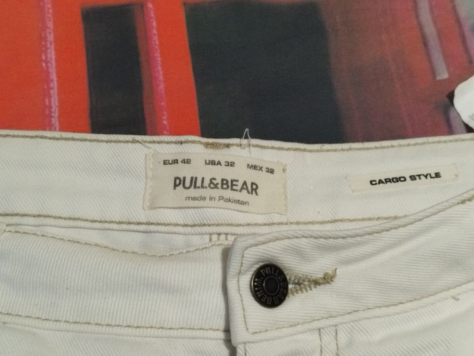 Calças wide leg cargo style Pull&Bear