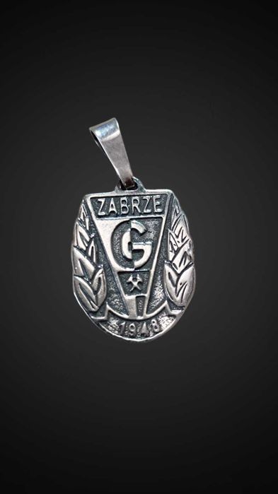 Zawieszka wisiorek Górnik Zabrze srebro 925