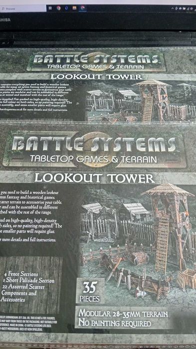 PACK 2 UNIDADES - Terreno Modular Battle Systems Lookout Tower (35 Peças) - NOVO / SELADO