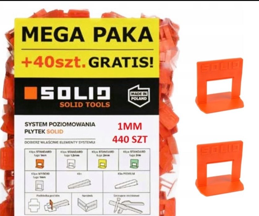 Klipsy Solid 1mm 444szt