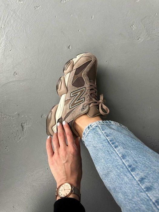 Кроссовки Женские New Balance 9060 Beige Brown/NB Кросівки НьюБеланс