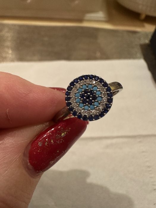 Pierścionek srebrny  Oko proroka regulowany cena 65 zł