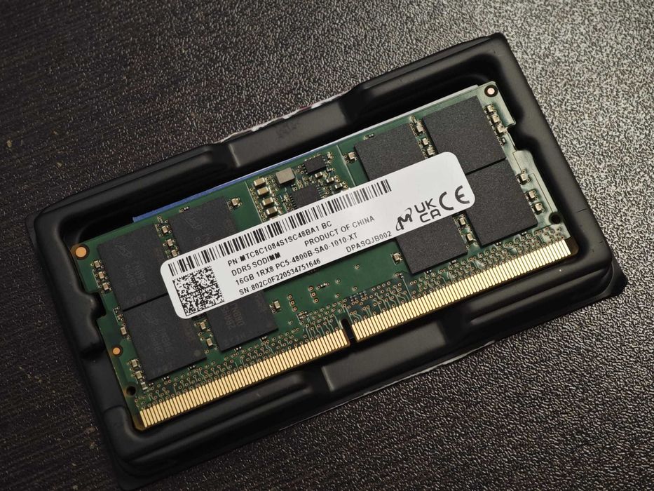 Kit RAM Micron 32GB DDR5 4800MHz SODIMM (2x16GB) - Para Portátil/Laptop