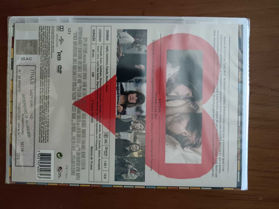 filme dvd original - lady bird - selado