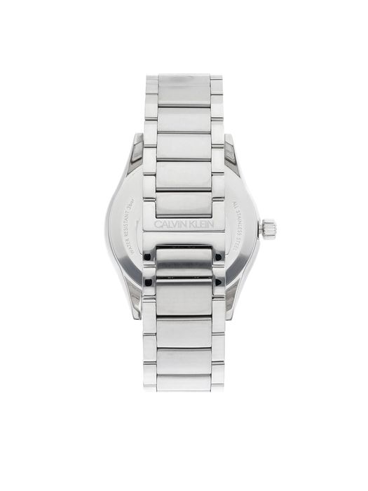 CALVIN KLEIN Quartz Silver Dial Silver-Tone Men's Watch KAM21146