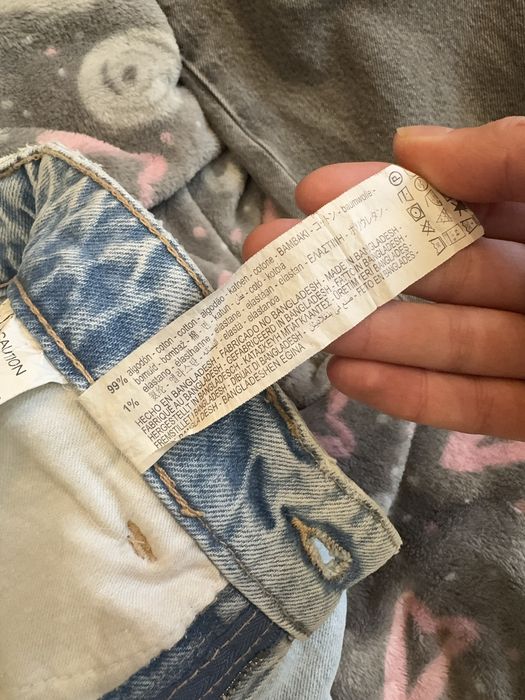 Джинсова спідниця міді Zara з розрізом, розмір S