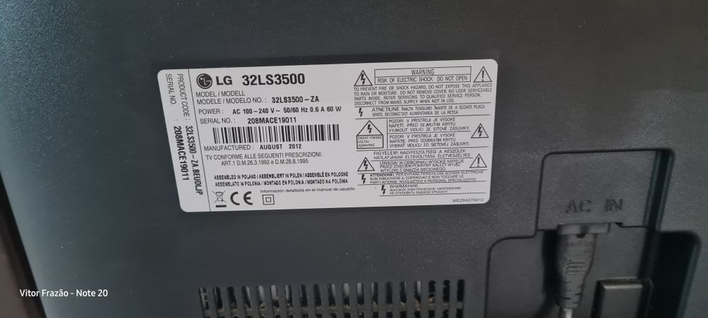 TV LG de 32 polegadas487530353488701442
