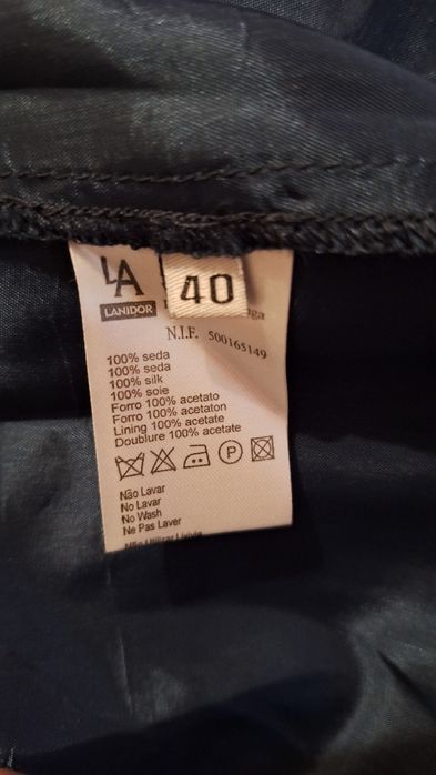 Vestido de seda, Lanidor,  tamanho 40