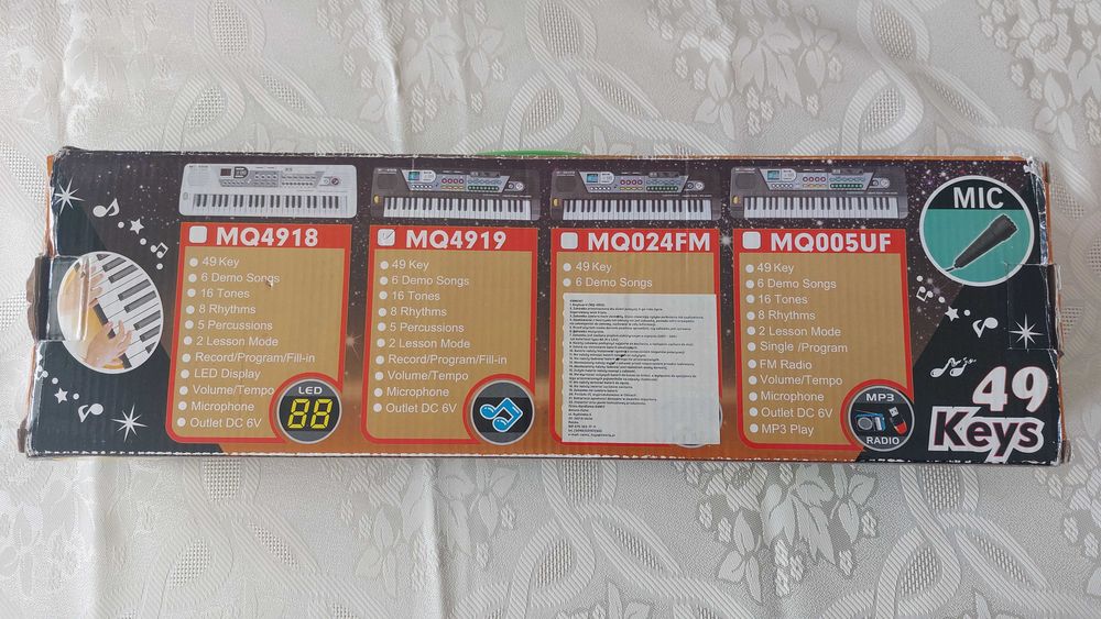 Elektroniczny keyboard pianinko dla dzieci