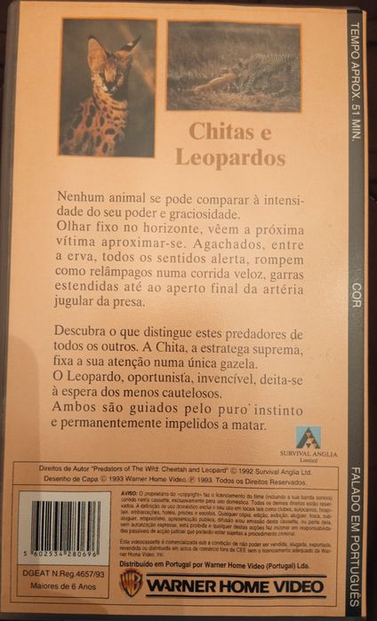 Cassetes VHS coleção "Predadores"