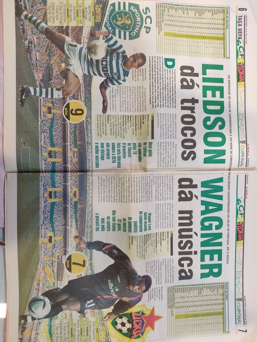 Suplemento especial A Bola Sporting CSKA final taça UEFA 2005