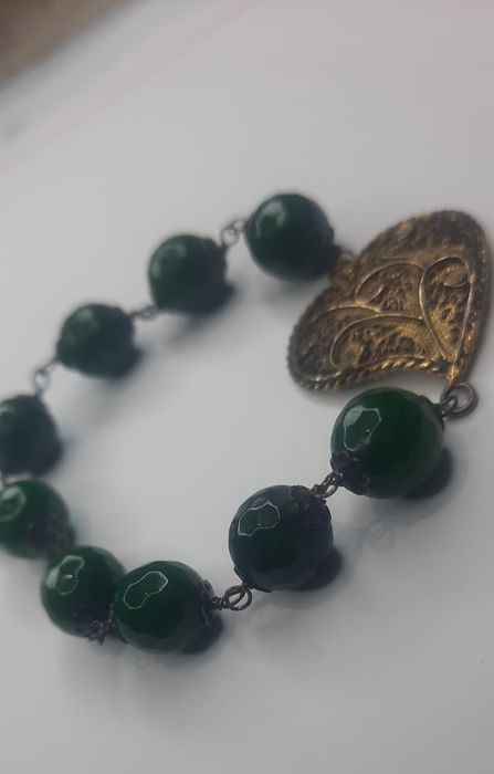Pulseira prata símbolo Viana com pedras